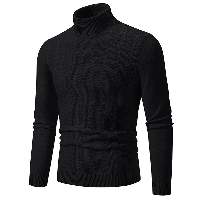 Herren Komfortabler Rollkragenpullover mit strukturiertem Design und hochwertiger Baumwolle Echoarchiv