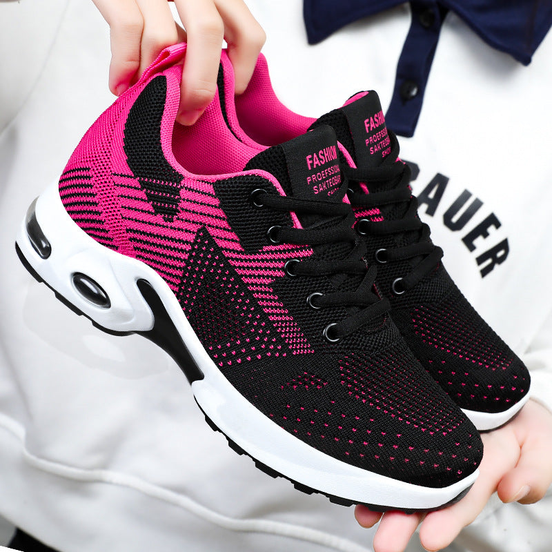Damen nan sportive Strick-Sneaker mit stoßdämpfender Air-Unit, ergonomischer Komfortsohle und elastischer Schnürung Echo Archiv