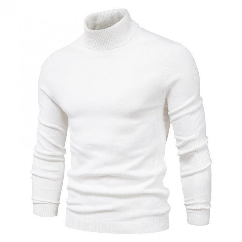 Herren eleganter Rollkragenpullover aus hochwertiger Baumwollmischung Echoarchiv
