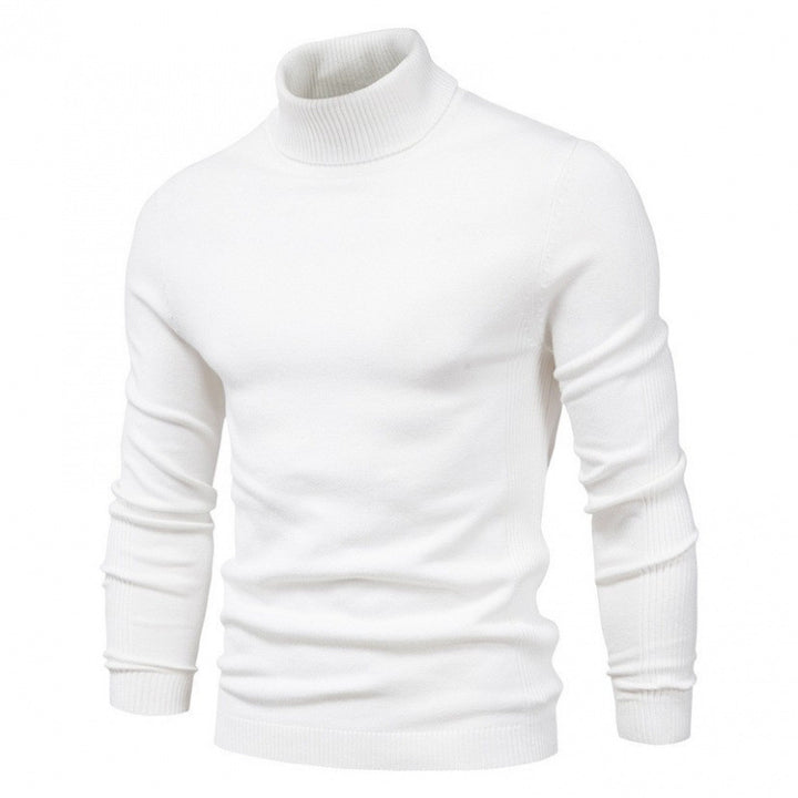 Herren eleganter Rollkragenpullover aus hochwertiger Baumwollmischung Echoarchiv