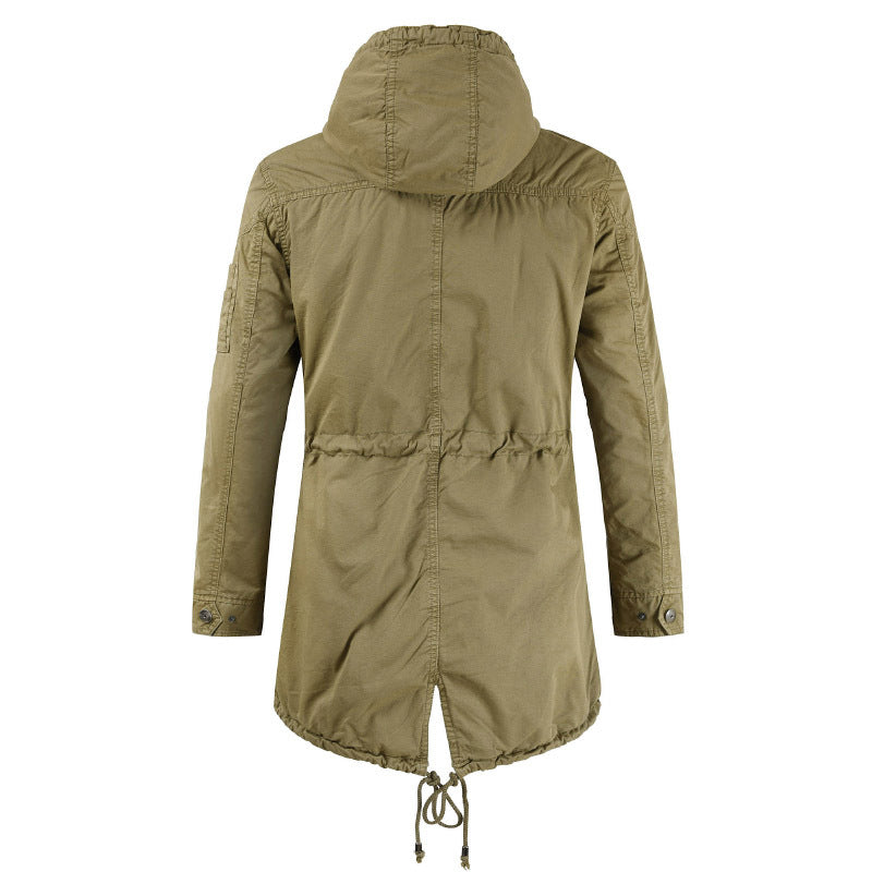 Herren Funktionsjacke mit praktischem Reißverschluss und verstellbarer Kapuze Echoarchiv
