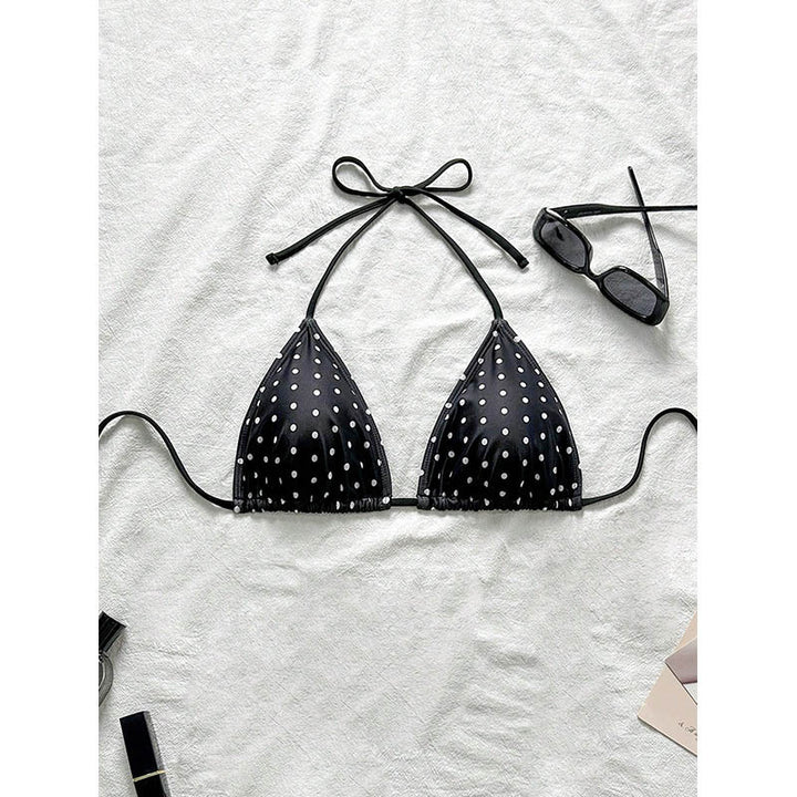 Damen Triangel-Bikini mit zeitlosem Punktmuster Echo Archiv