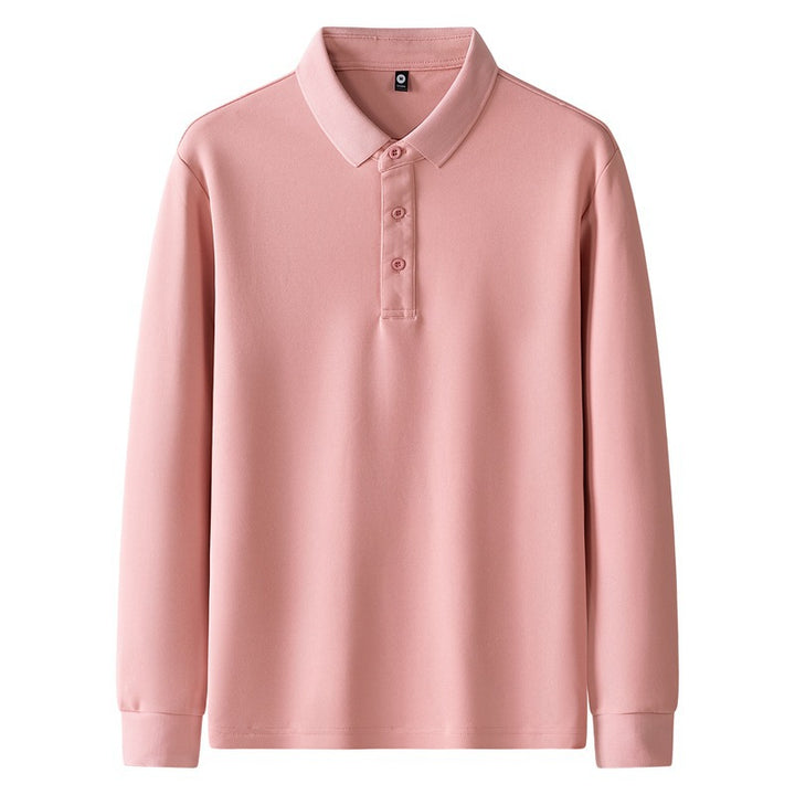 Damen Poloshirt mit langem Arm und Knopfdetails Echo Archiv