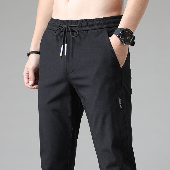 Herren sportliche Sweatpants mit verstellbarem Kordelzug und seitlichen Reißverschlusstaschen Echoarchiv