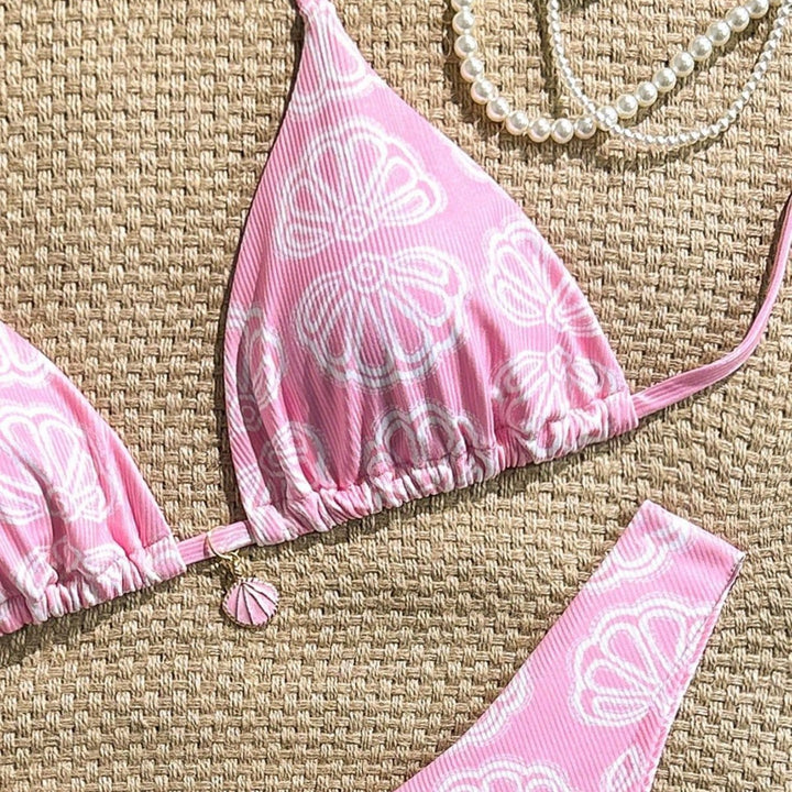 Damen Triangel-Bikini mit floralem Muster und komfortablem Schnitt Echo Archiv