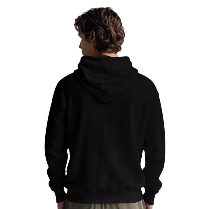 Herren Kapuzenpullover aus weichem Fleece mit strukturiertem Design Echoarchiv