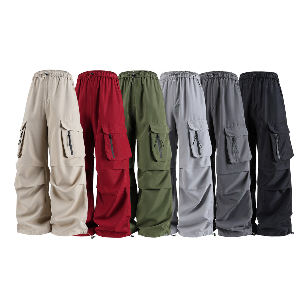 Herren Weite Tech‑Cargo‑Hose mit Elastikbund, Multifach‑Cargotaschen und Kordelabschluss Echo Archiv