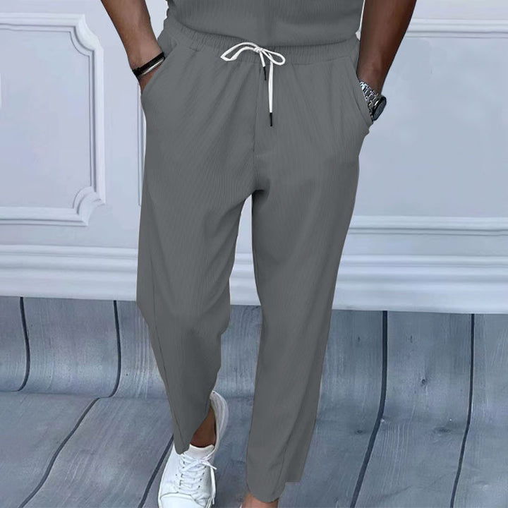 Herren Chinohose mit elastischem Bund und praktischen Seitentaschen Echoarchiv