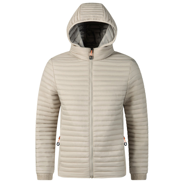 Herren Moderne Steppjacke mit Kapuze Echo Archiv