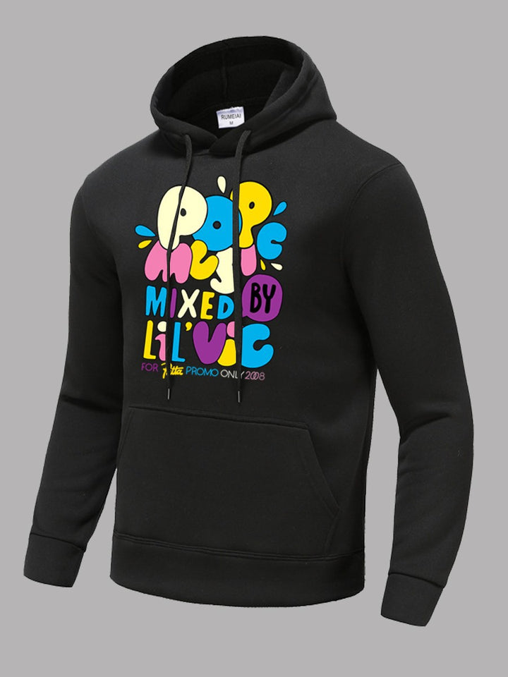 Herren Hoodie mit kreativem Grafikdesign Echoarchiv