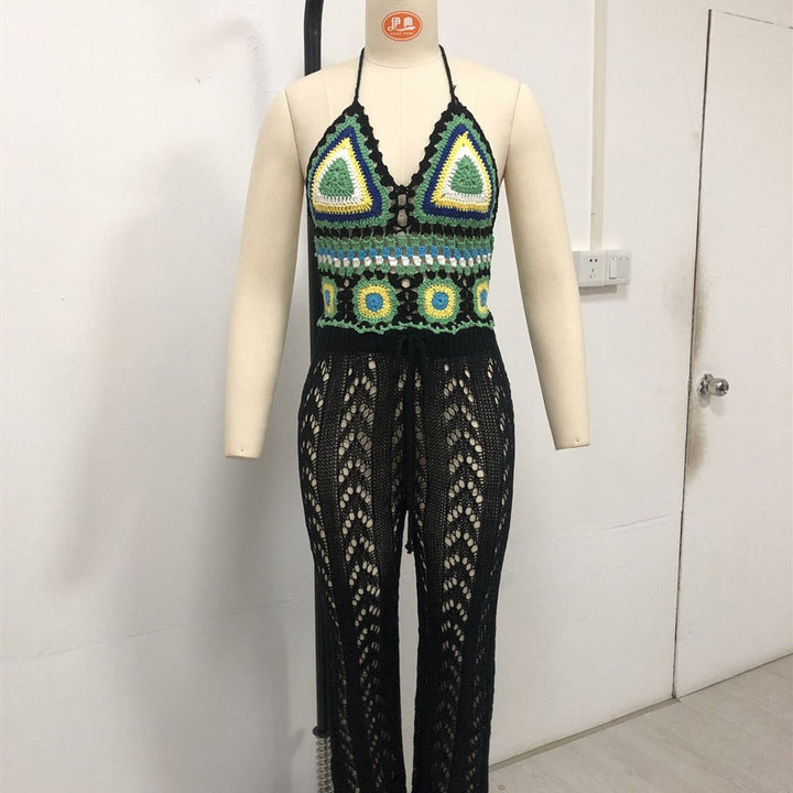 Damen Häkel-Bikinioberteil mit verspieltem geometrischen Design Echo Archiv