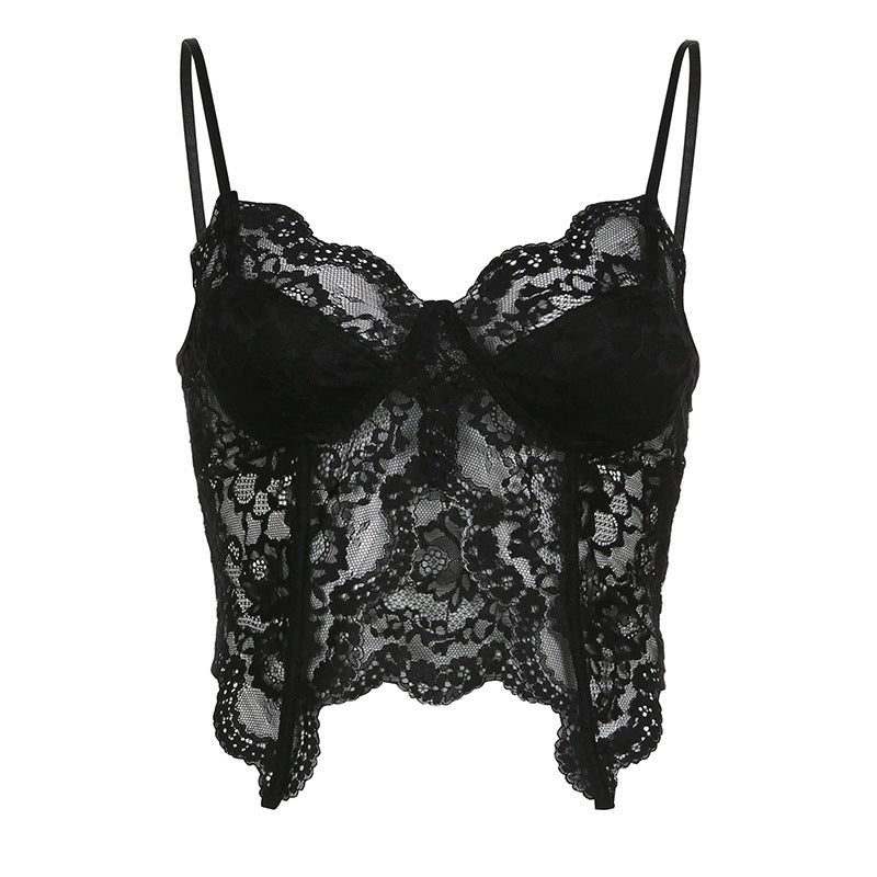 Damen Spitzen-Bustier mit floralem Design und verstellbaren Trägern Echo Archiv