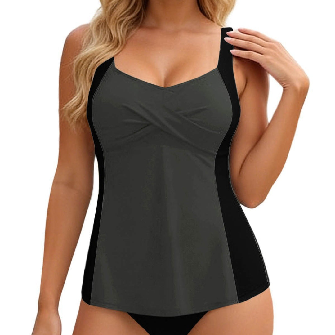 Damen Tankini mit elegantem Wickeldesign und figurformenden Einsätzen Echo Archiv