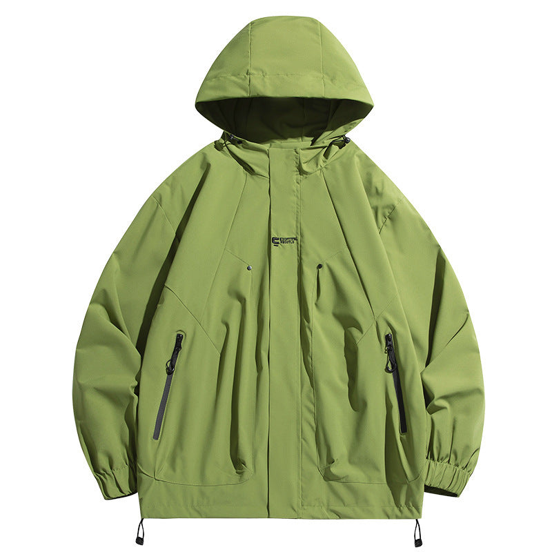 Unisex Funktionsjacke mit wasserabweisenden Eigenschaften und verstellbarem Kapuzenkragen Echoarchiv