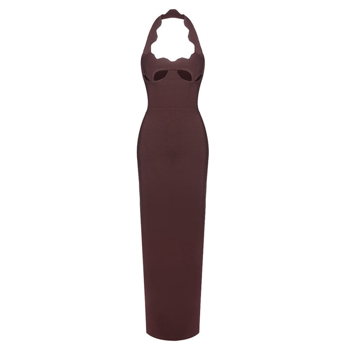 Damen Elegantes figurbetontes Abendkleid mit raffiniertem Ausschnitt Echo Archiv