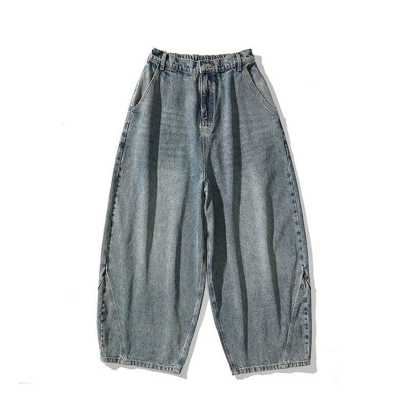 Herren nan extremweit geschnittene Baggy-Jeans mit tiefem Schritt und ballonförmigem Saum Echo Archiv