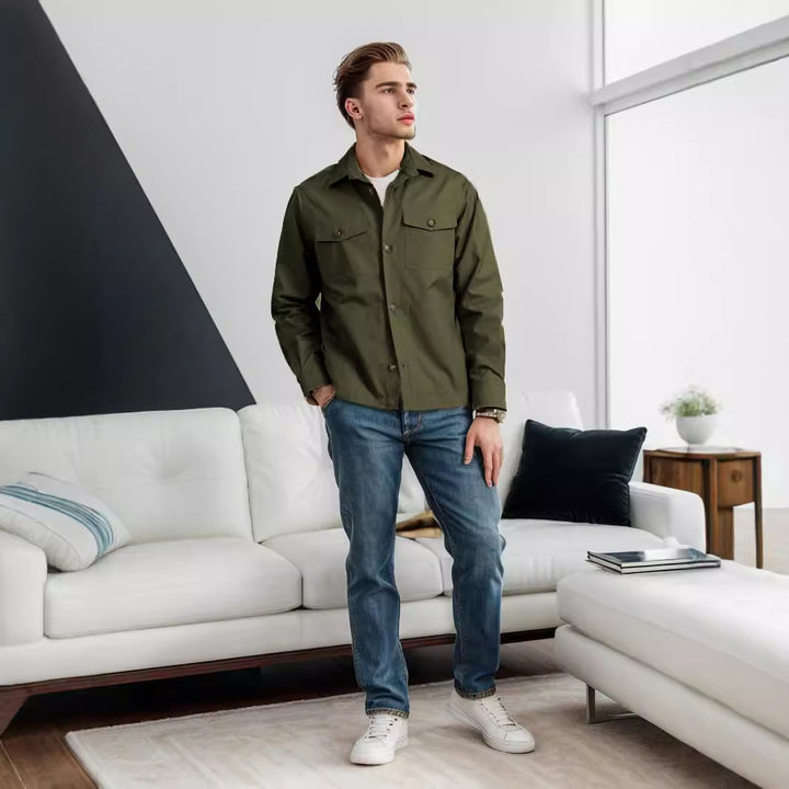 Herren lässige Utility-Jacke Echoarchiv