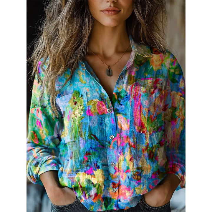 Damen Modische Bluse mit Paisleymuster Echoarchiv
