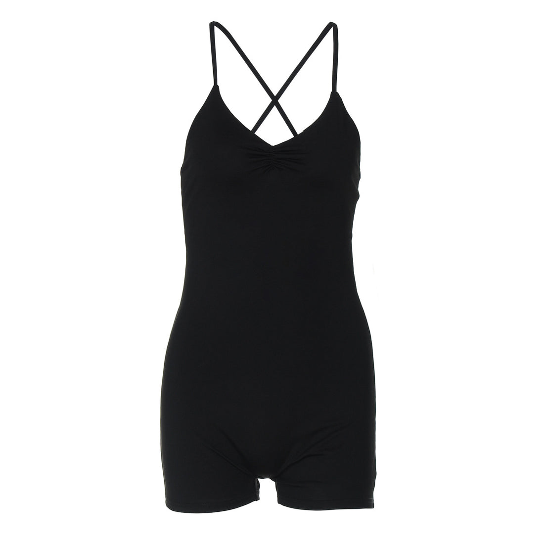 Damen Bodycon Einteiler mit gekreuztem Träger – Bodéline