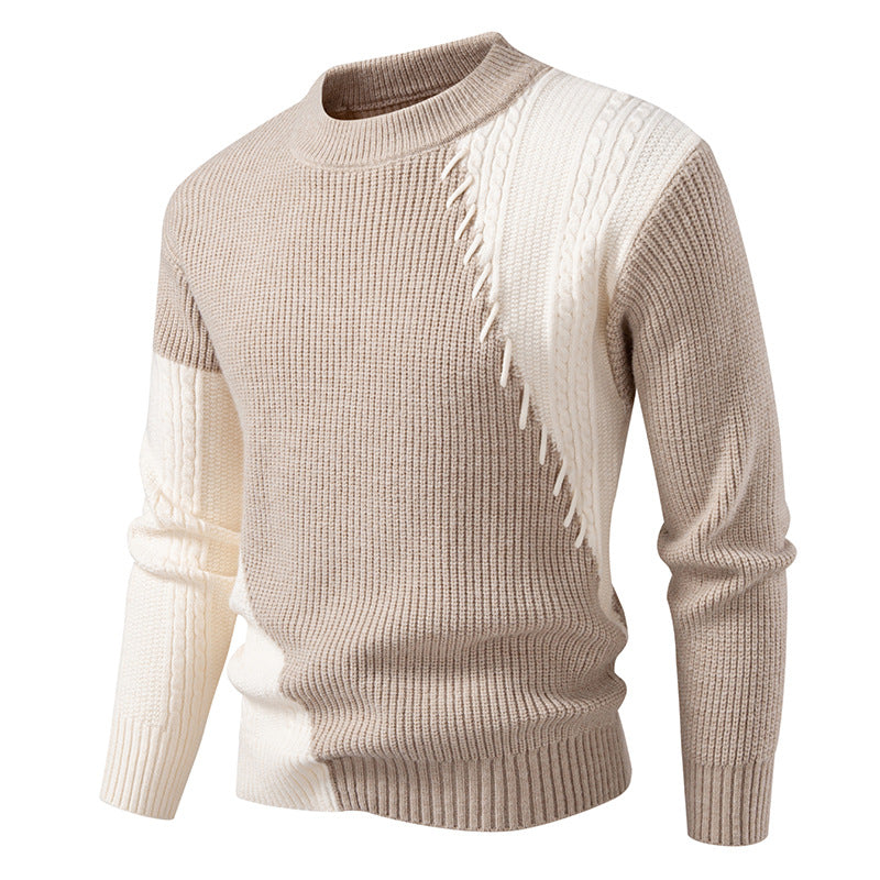 Herren modischer Strickpullover mit einzigartigem Kabeldesign Echoarchiv