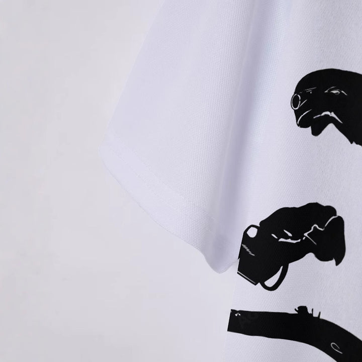 Herren Poloshirt mit kreativer Grafik Echoarchiv