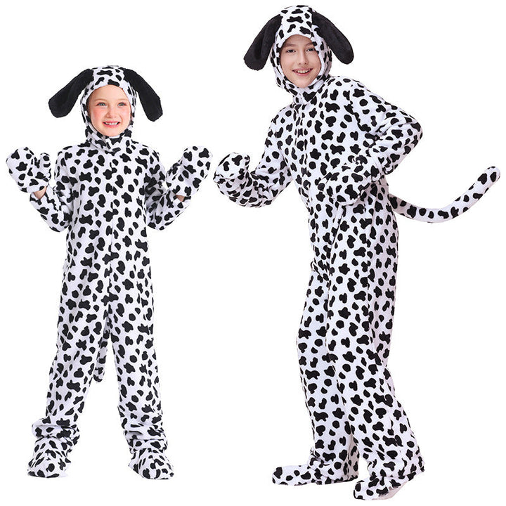 Mädchen Kuschelanzug im Hundedesign mit Ohren und Pfoten Echo Archiv