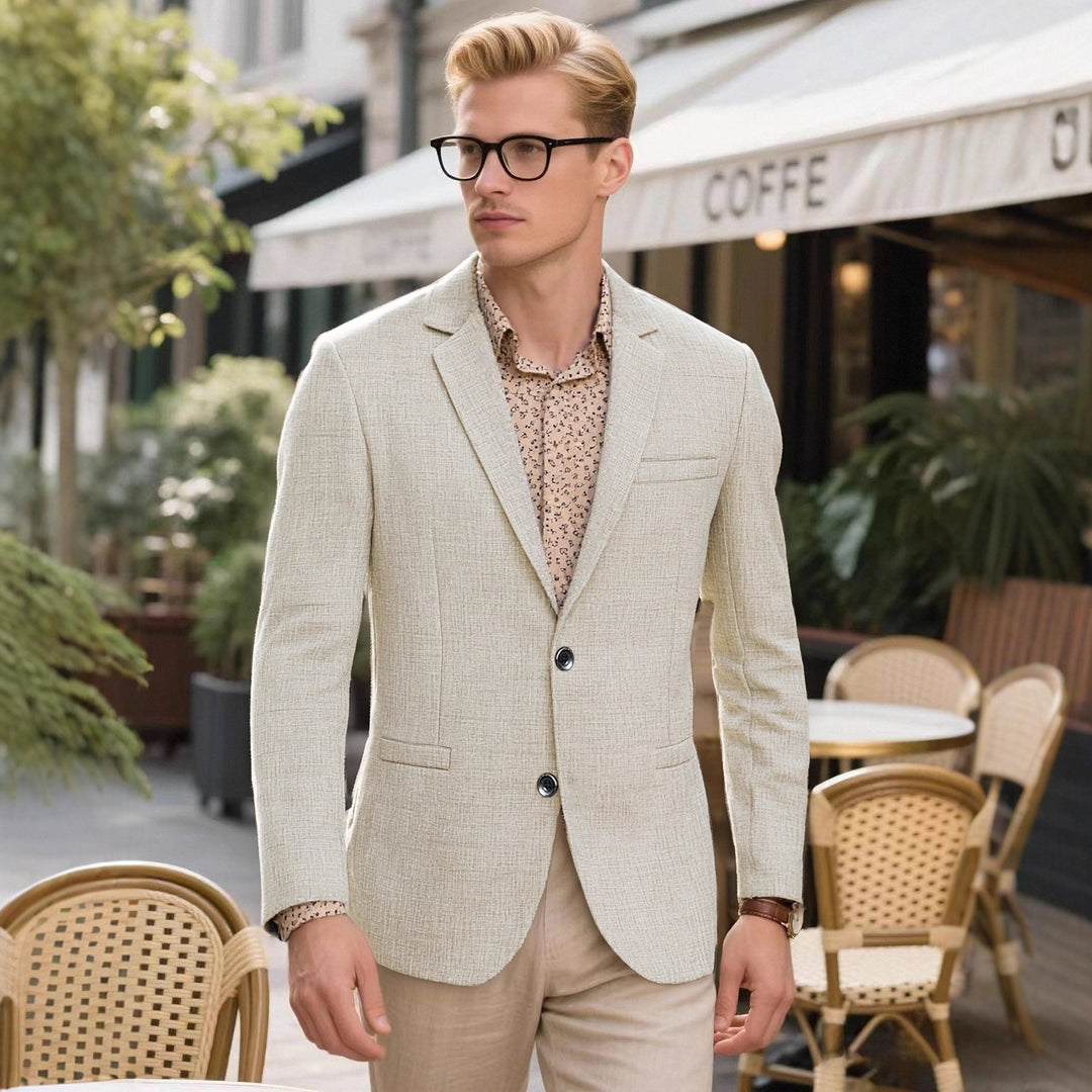 Herren sommerlicher und leichter Stoffblazer Echoarchiv