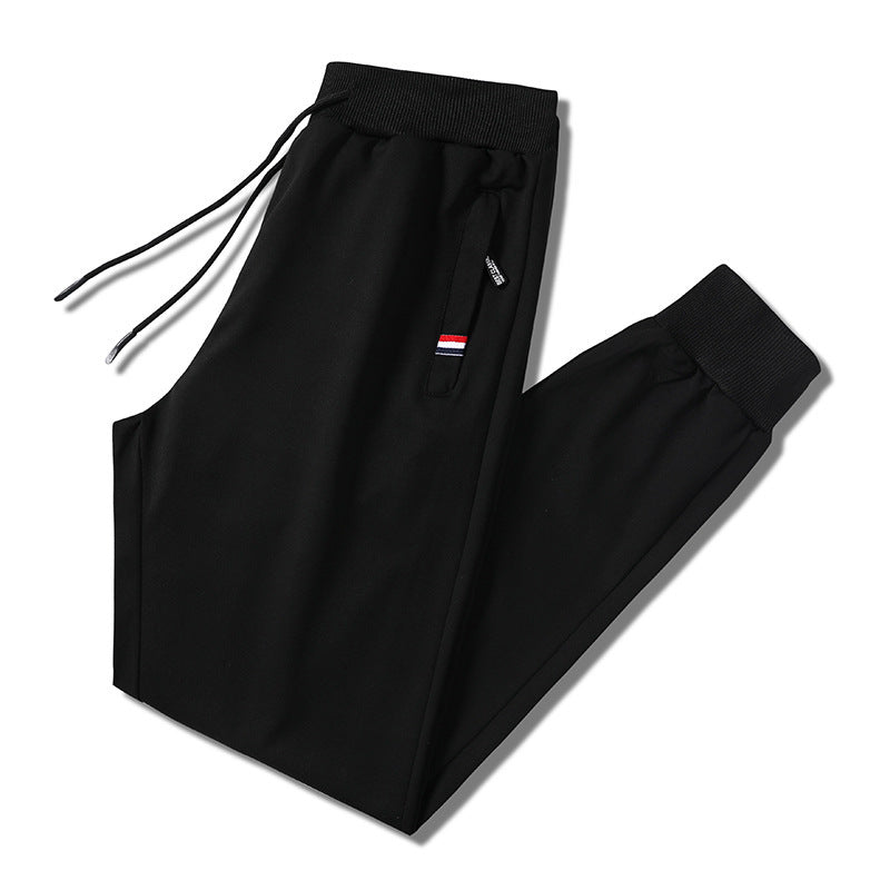 Herren Slim-Fit Jogginghose mit elastischem Rippbund, Kordelzug und Reißverschlusstaschen Echo Archiv