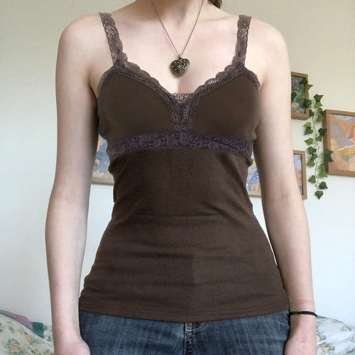Damen Spitzen-Trägertop mit elegantem Design und zarten Rüschen Echo Archiv