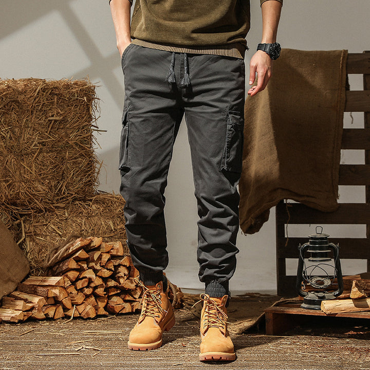 Herren Cargo-Hose mit elastischem Bund und praktischen Seitentaschen Echoarchiv