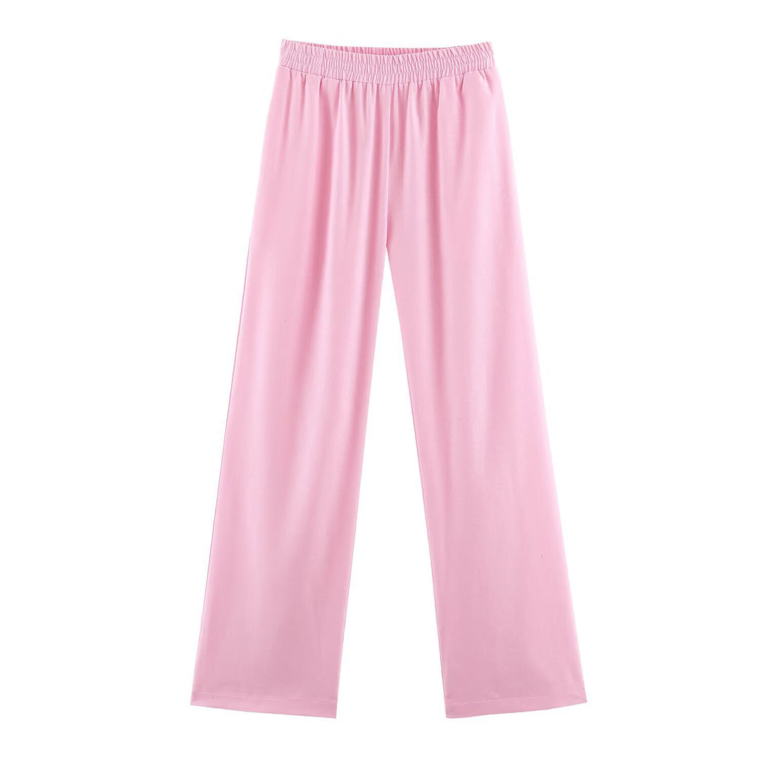 Damen Oversize Leinen-Mix Bluse mit tiefem V-Ausschnitt und Hemdkragen Echo Archiv