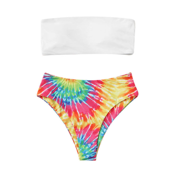Damen Bandeau-Bikini mit buntem Batikdesign Echo Archiv