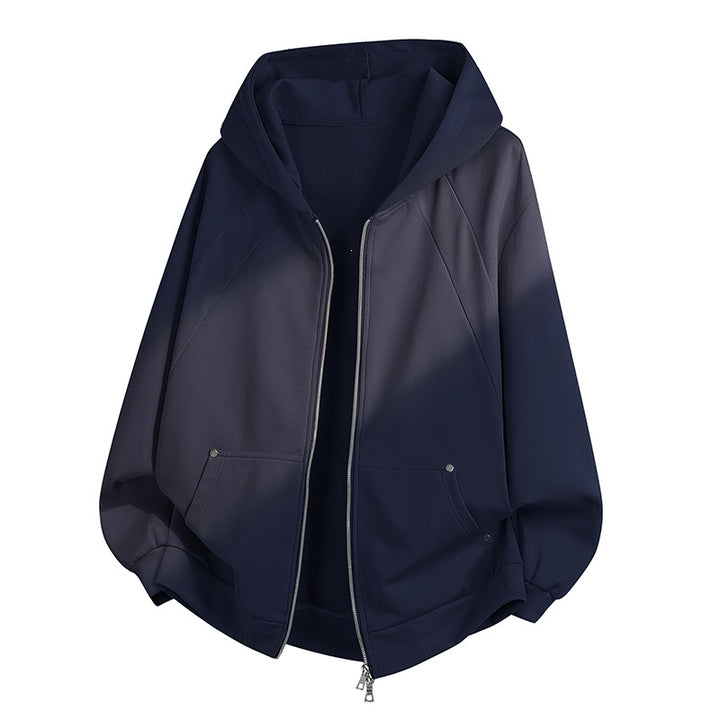Damen Oversize Kapuzen‑Zipjacke mit Raglanärmeln & Eingrifftaschen Echoarchiv