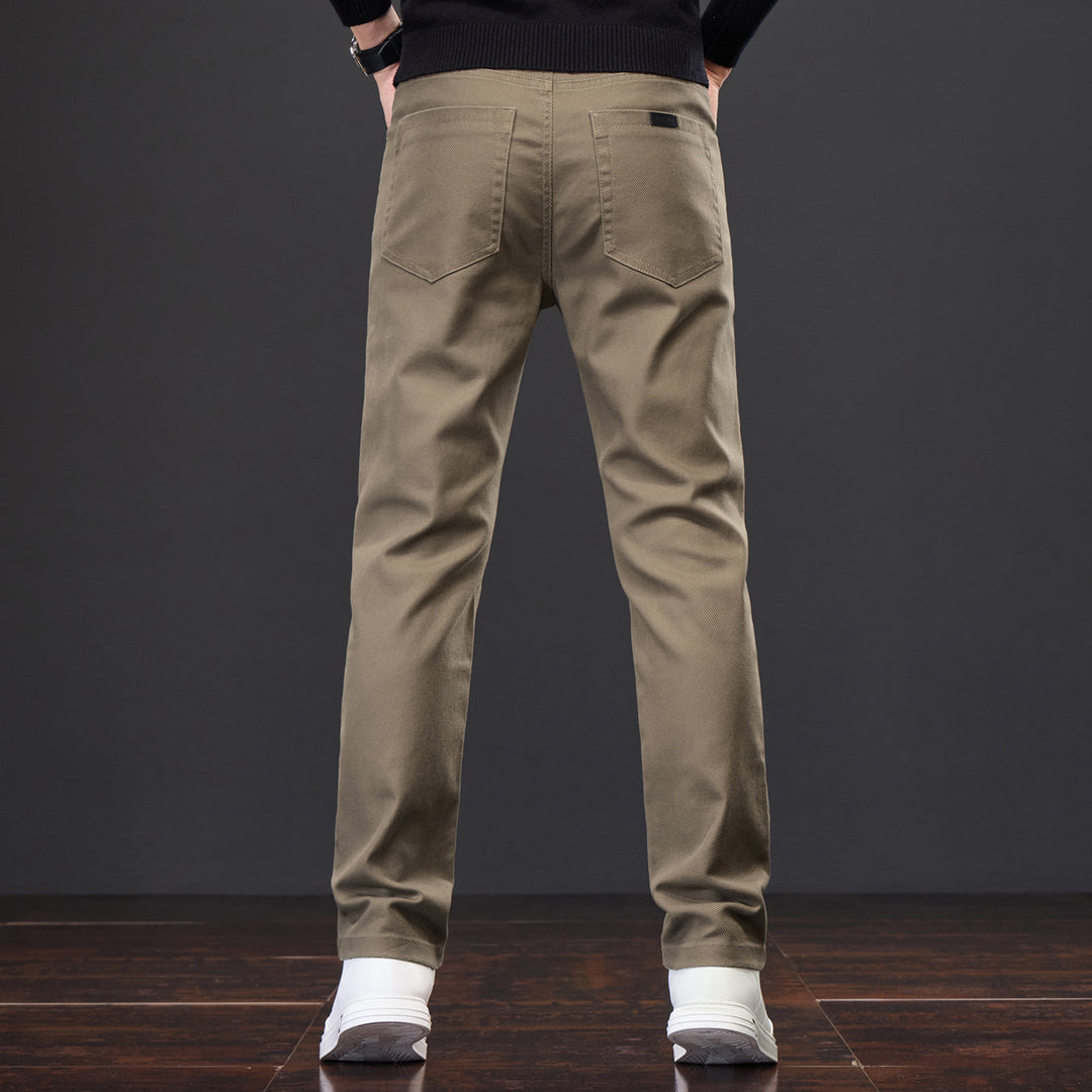 Herren Casual Chino-Hose mit elastischem Bund und modernen Details Echoarchiv