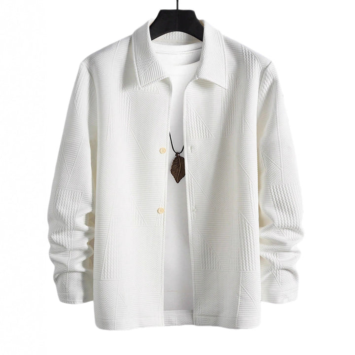 Herren modische Hemdjacke mit strukturiertem Design Echoarchiv