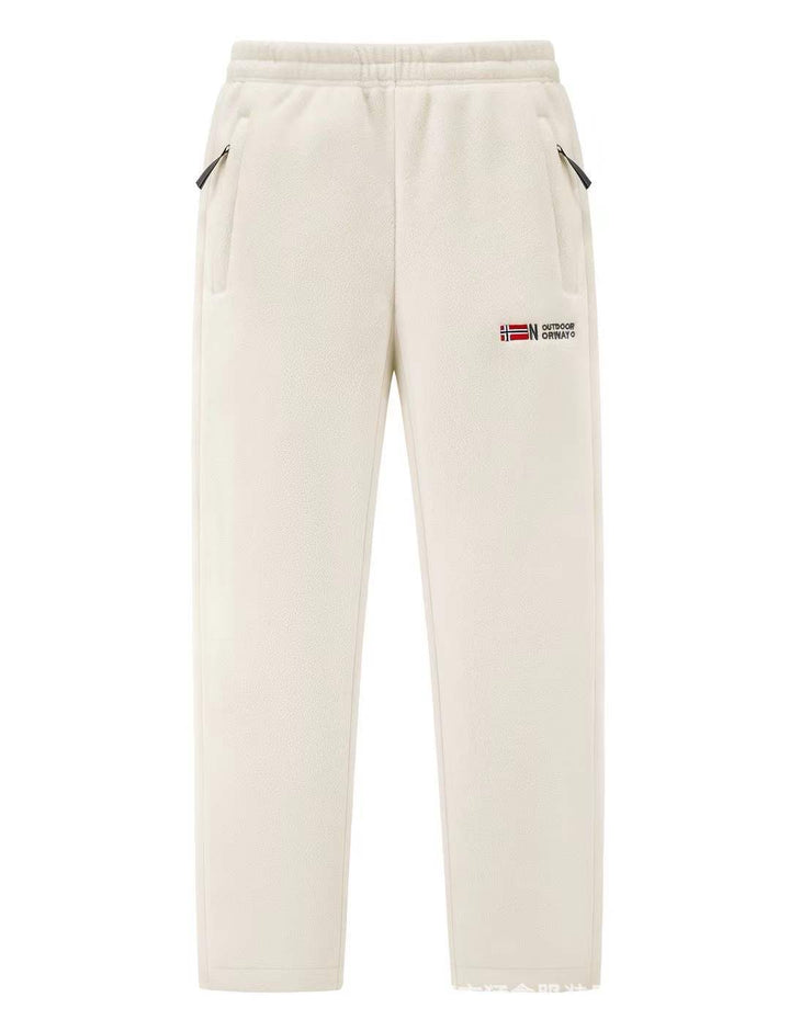 Damen Bequeme Thermo-Fleece-Jogginghose mit Gummibund und Reißverschlusstaschen Echo Archiv
