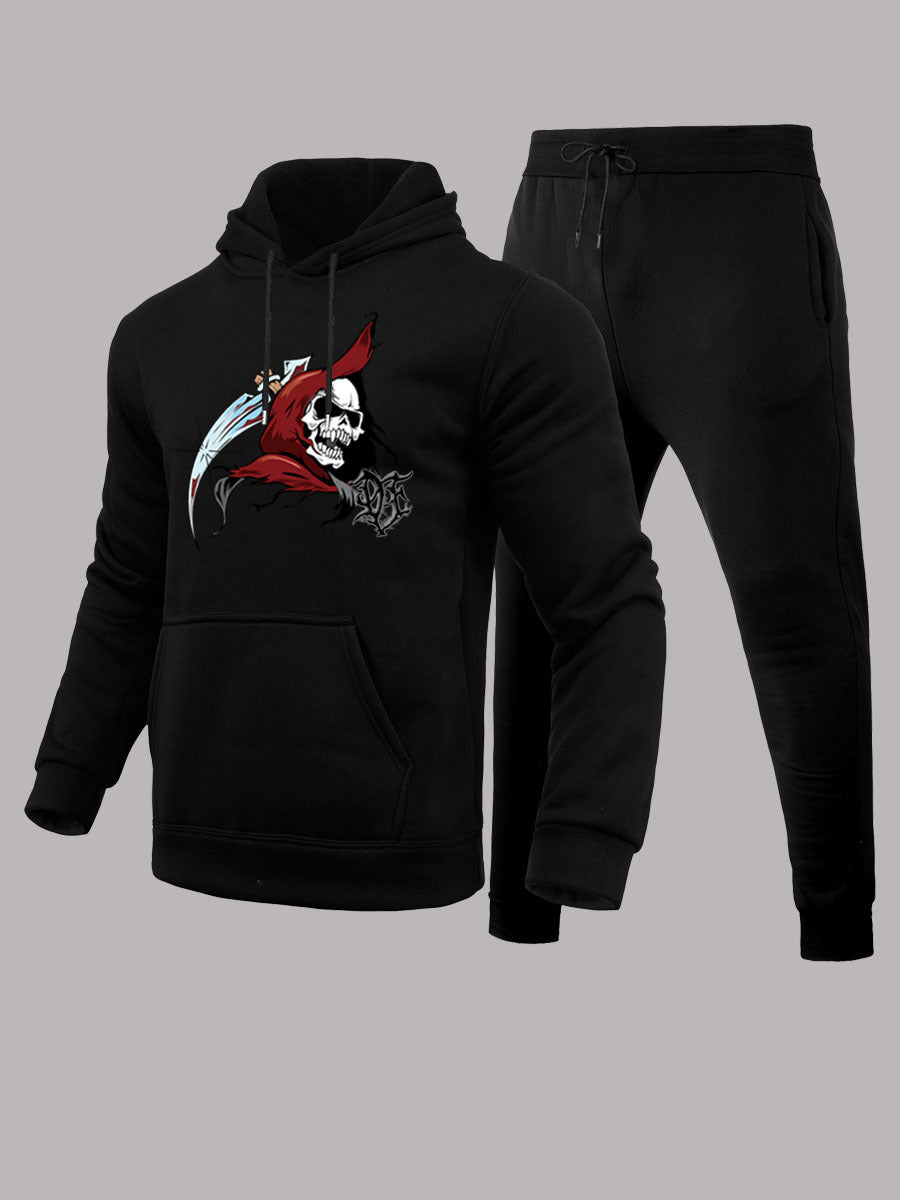 Herren Sportliches Hoodie- und Jogginghose-Set Echoarchiv