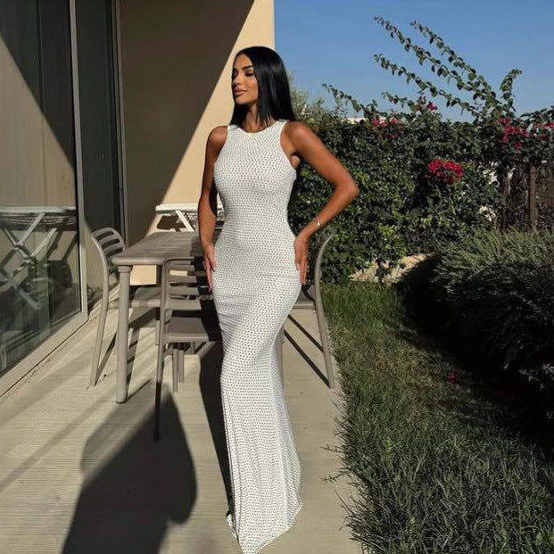 Damen Figurbetontes Abendkleid mit Glitzerakzenten Echo Archiv