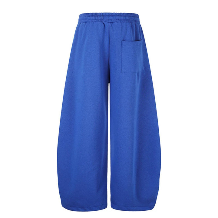 Damen Weite Palazzo-Sweatpants mit Nietenbesatz, Komfortbund und Saumkordel Echoarchiv
