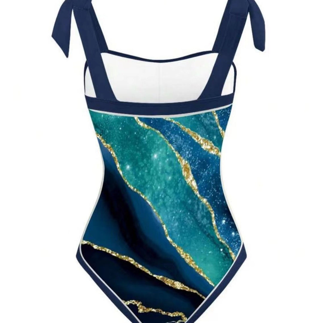 Damen Badeanzug mit elegantem Wickelrock Echo Archiv 1782104434