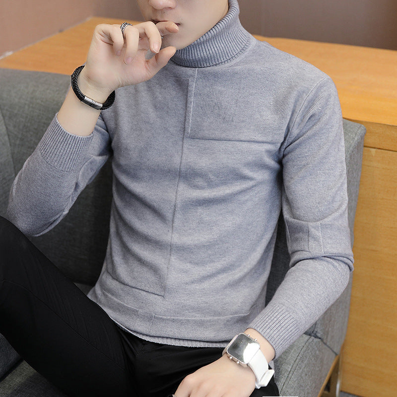 Herren Rollkragenpullover mit Strukturdesign Echoarchiv