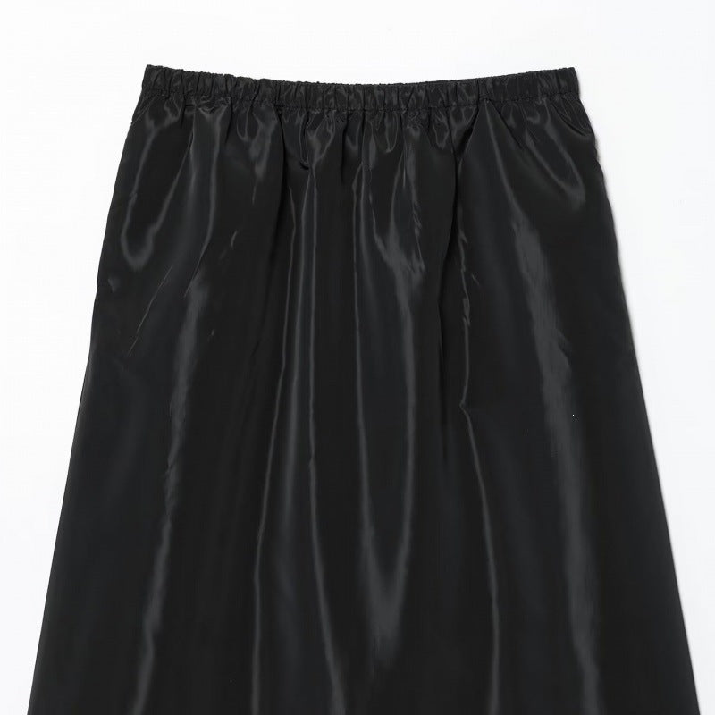 Damen Cropped Bomberjacke aus Satinoptik mit Reißverschluss und elastischem Saum Echo Archiv