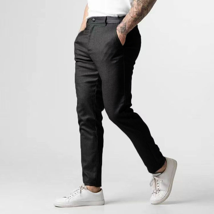 Herren modische Chino-Hosen mit elastischem Bund und praktischen Taschen Echoarchiv