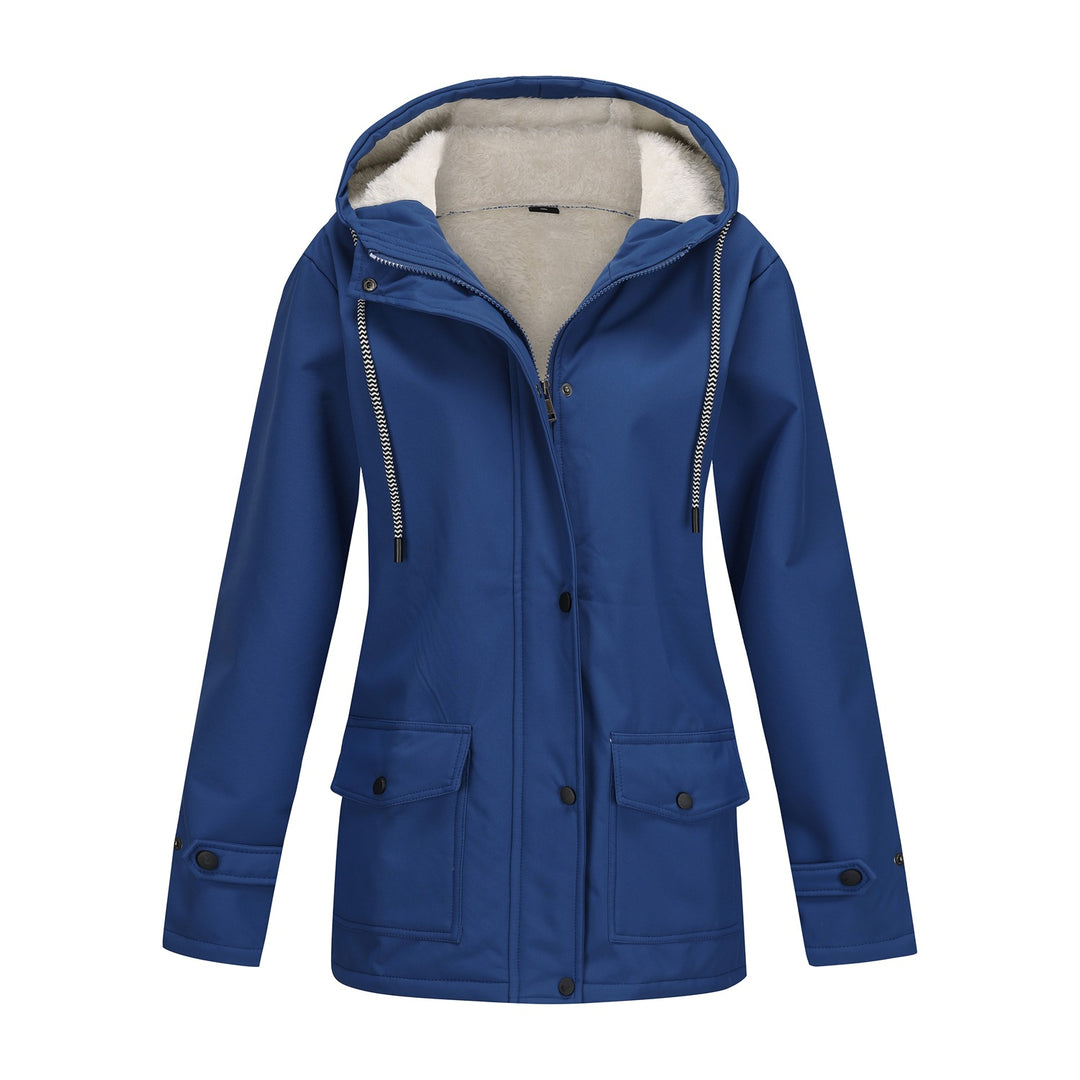 Damen nan wasserabweisender Parka mit Teddyfutter verstellbarer Kapuze und aufgesetzten Taschen Echo Archiv