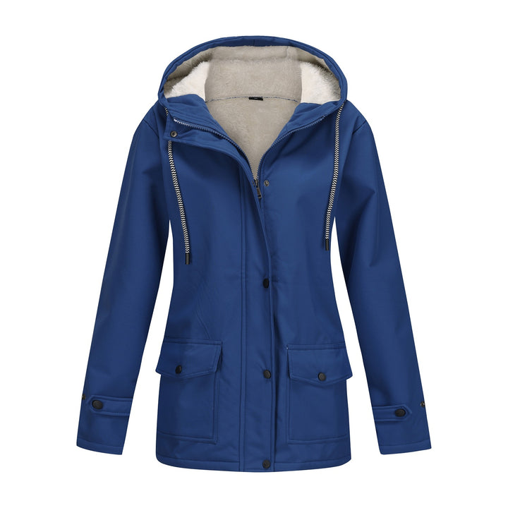 Damen nan wasserabweisender Parka mit Teddyfutter verstellbarer Kapuze und aufgesetzten Taschen Echo Archiv