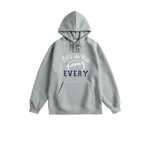 Unisex Kapuzenpullover mit College‑Print, Kängurutasche und relaxed Fit Echoarchiv