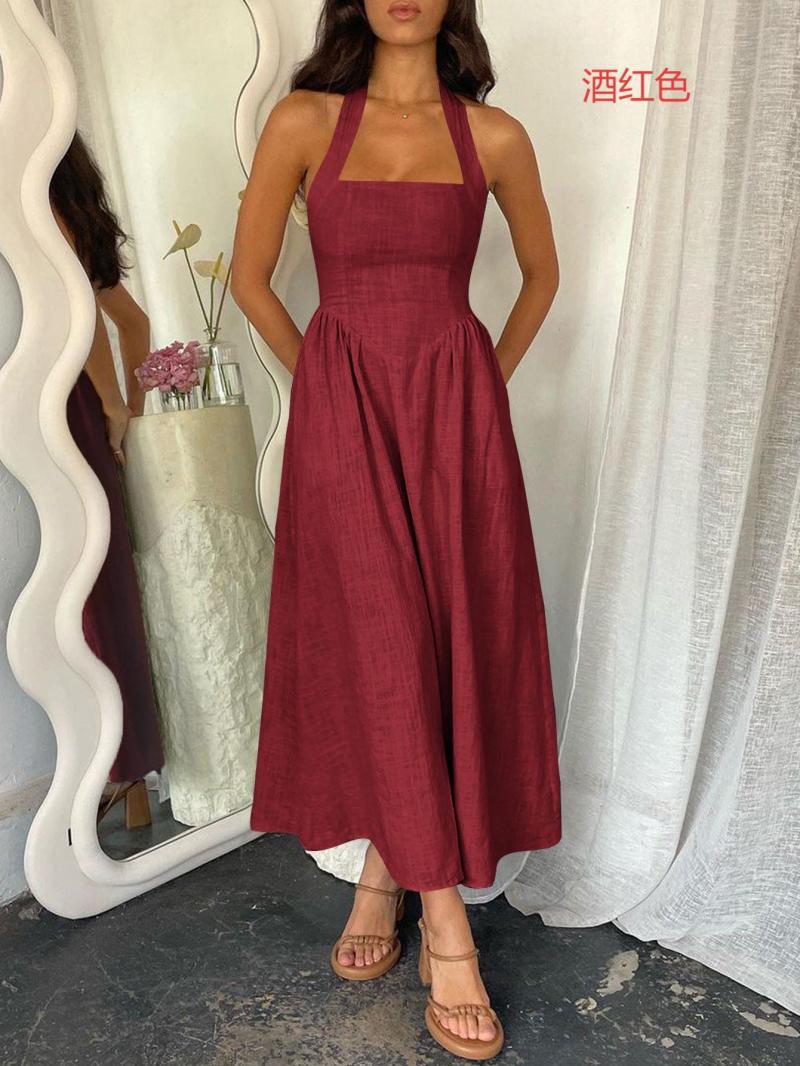 Damen Maxikleid mit sommerlichem Schnitt und süßen Spaghettiträgern Echo Archiv