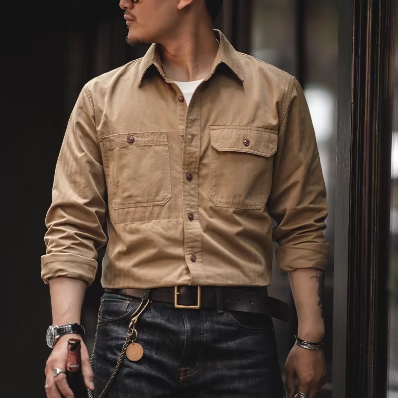 Herren Utility-Shirt mit Brusttaschen Echo Archive
