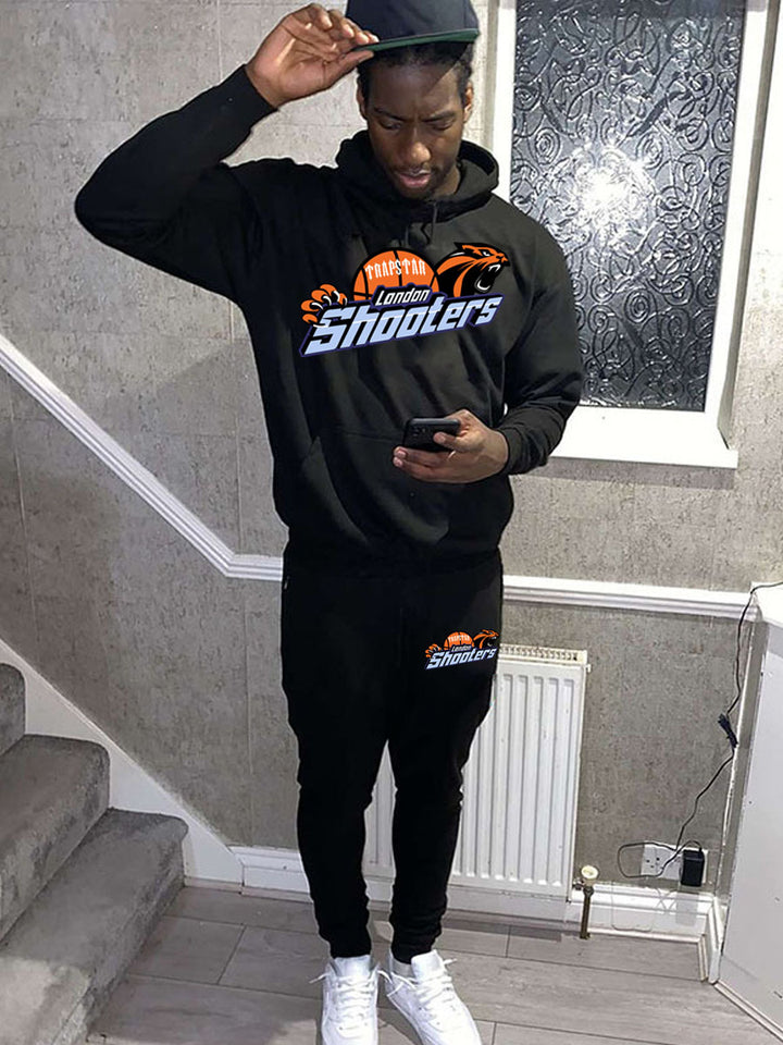 Herren Sportliches Hoodie- und Jogginghose-Set mit stylischem Basketball-Design Echoarchiv
