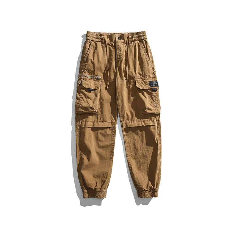 Herren Multifunktionale Cargo-Jogginghose mit Tunnelzugbund, Kniepaneelen und Mehrfachtaschen Echo Archiv